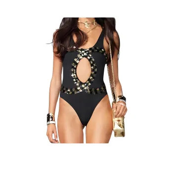 CHANEL 24 Spring And Summer New Arrivals 24C One-piece Swimsuit Women's Black