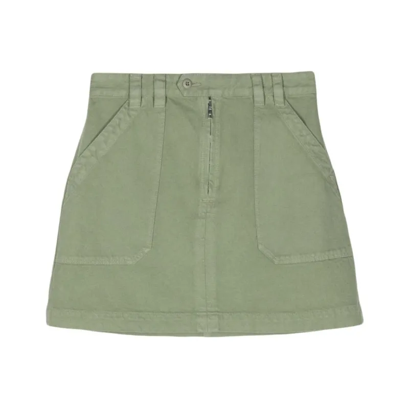 A.P.C . Sarah Denim Mini Skirt-0