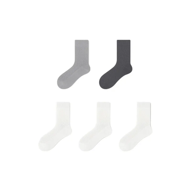 LUYOUYE Mid Calf Socks Men's 5 Pack-18