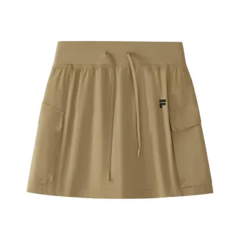 FILA FUSION FOBFUSION LIFE SS25 Casual Short Skirts Women's Sandy Chestnut Brown BG