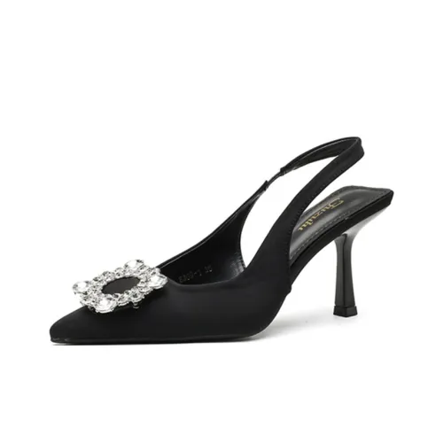 TATAYA Slim Heel High Heels 8cm Women's Black