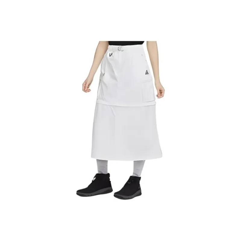 Nike SS24 Casual Long Skirts Women's White-0