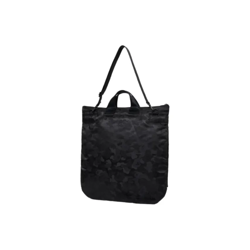 A BATHING APE PORTER Collaboration Polyester Tote Bag, Shopping Bag, Shoulder Bag, Crossbody Bag, Handbag Unisex Black-2