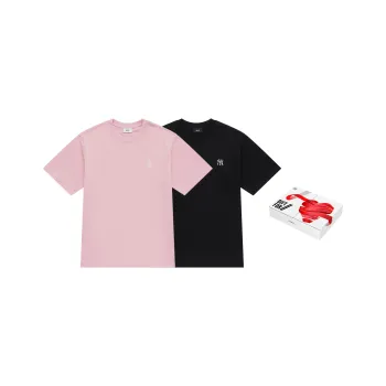 MLB New York Yankees Basic Collection T Shirt Unisex 2 Pack Pink+Black