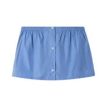 MIU MIU Casual Short Skirts Women's Sapphire Blue