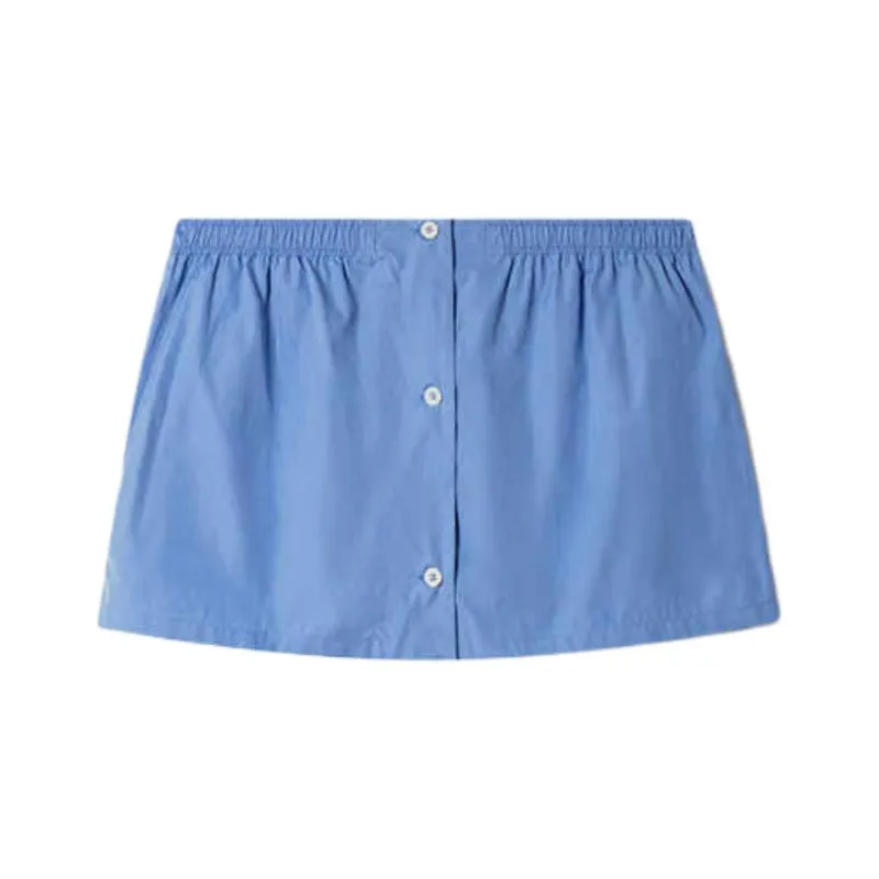MIU MIU Casual Short Skirts Women's Sapphire Blue-0