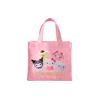 Sanrio Cotton Canvas Bag, Tote Bag, Shopping Bag, Handbag Mini Women's Pink