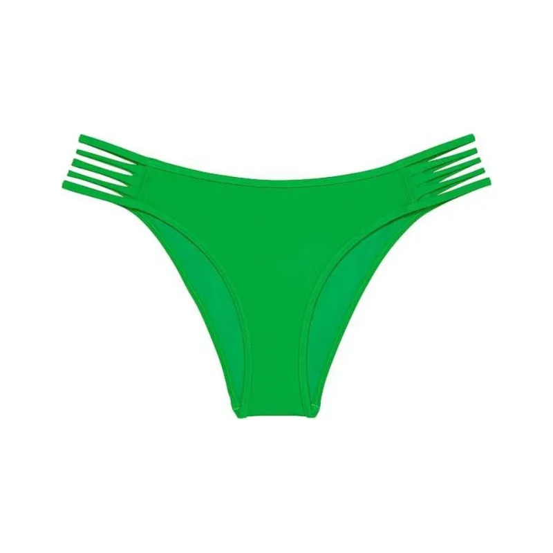 Victoria's Secret PINK Archives Swim Strappy Hipster Brazilian Bikini Bottom/IJ Swimming Shorts Women's Green-0