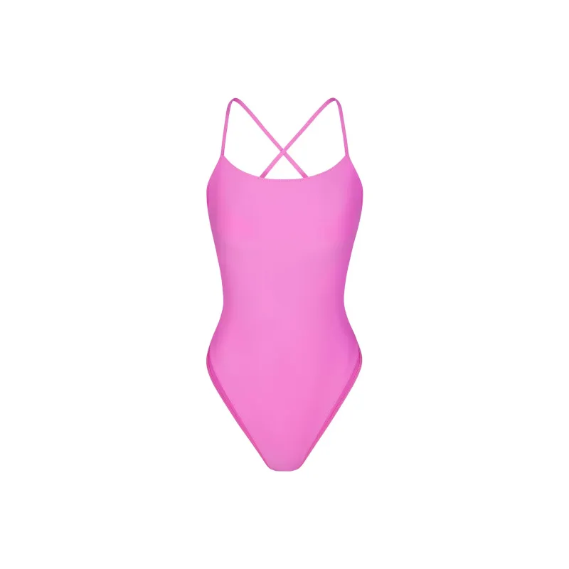 SKIMS SIGNATURE SWIM CAMI ONE PIECE One-piece Swimsuit Women's NEON ORCHID/Neon Orchid-0