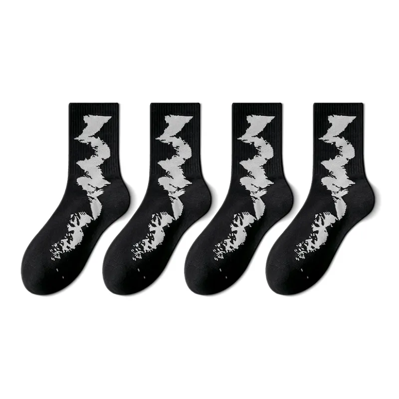 LUOLIAN Mid Calf Socks Men's 4 Pack-8