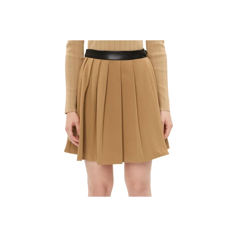 DKNY Pleated Mid rise Miniskirt-0