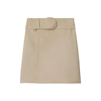 Burberry Betted Skirt 'Oat'