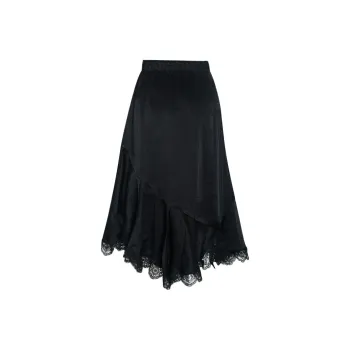 Little Pull SS24 Casual Long Skirts Women's Black