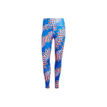 Adidas x FARM RIO 7/8 Leggings Athletic Trousers Women's Bold Blue