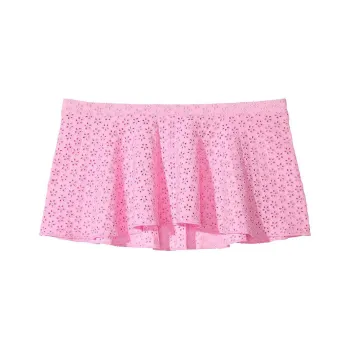 Victoria's Secret PINK BY FRANKIES BIKINIS SLEEPY SUMMER EYELET BIKINI BOTTOM /PSE Swimming Shorts Women's Pink