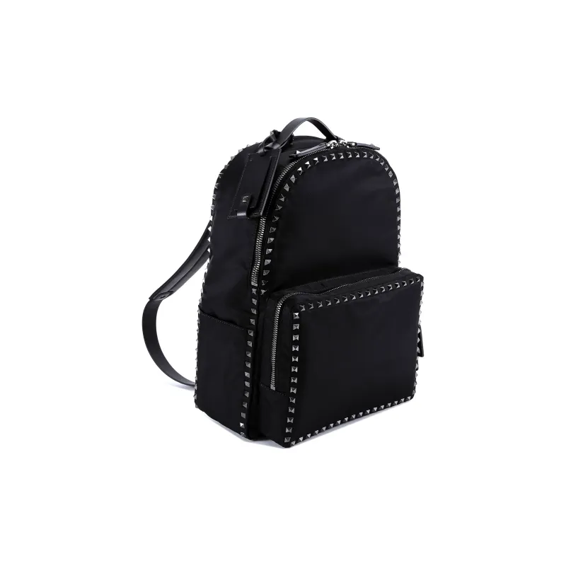 Valentino GARAVANI Leather Backpack Men's Black-1