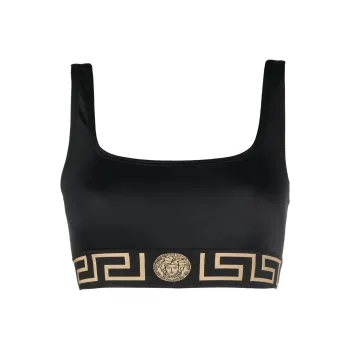 VERSACE Greca motif Bikini Top