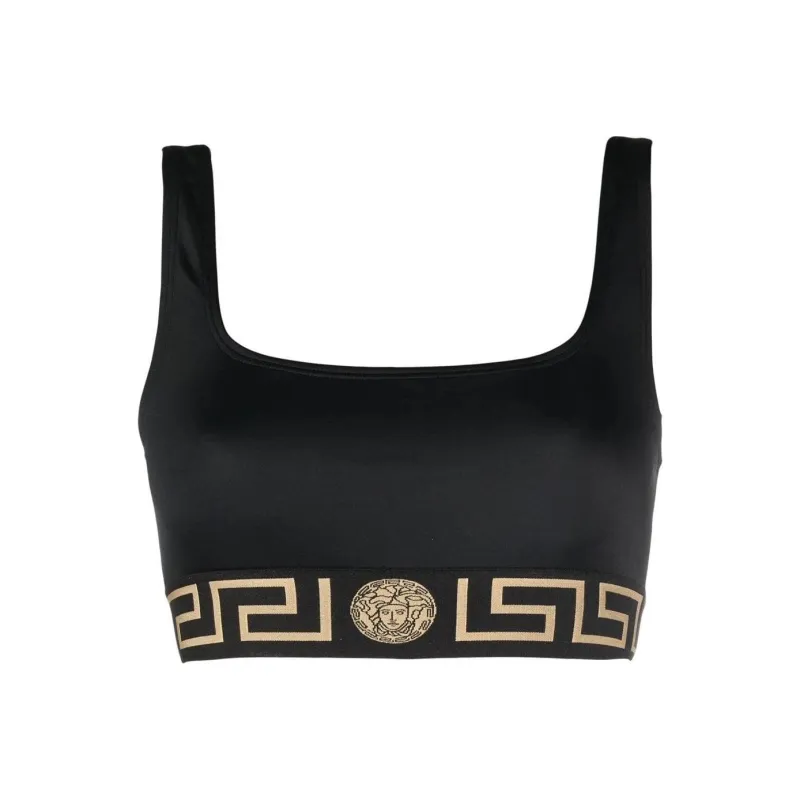 VERSACE Greca motif Bikini Top-0