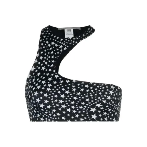 Stella McCartney Logo plaque Star print Bikini Bottoms