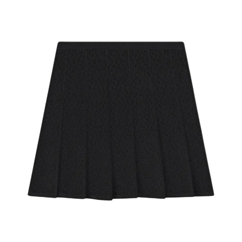 Givenchy Monogram 72 Jacquard Pleated Mini Skirt-0