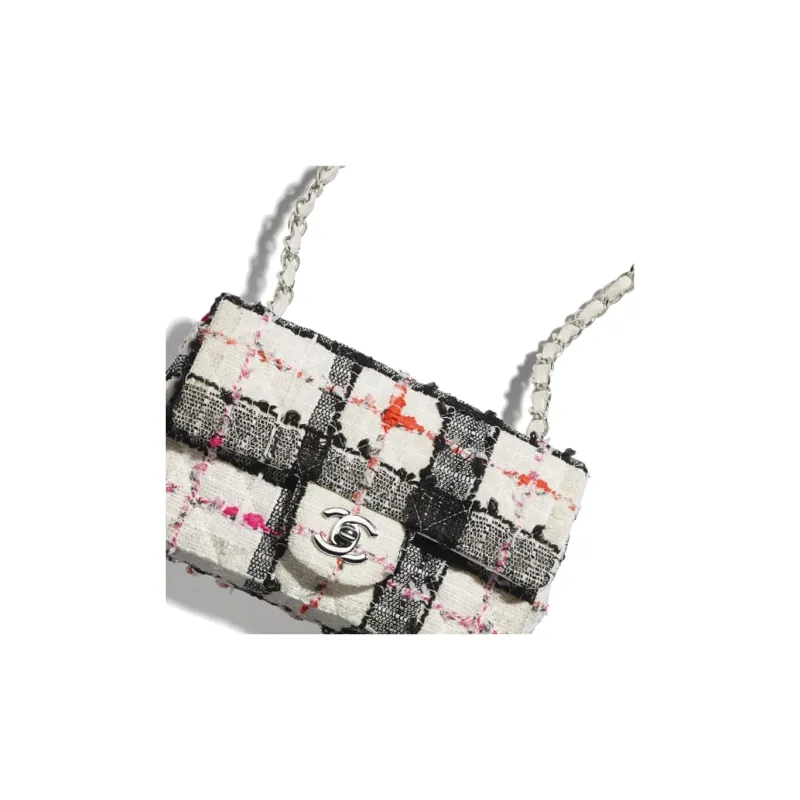 CHANEL Canvas Flap Bag, Chain Bag, Crossbody Bag, Shoulder Bag Women's Multicolor-4