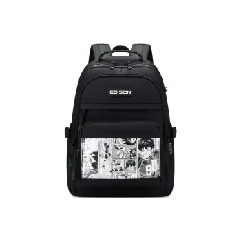 EDISON Water repellent Nylon Backpack Unisex Multicolor