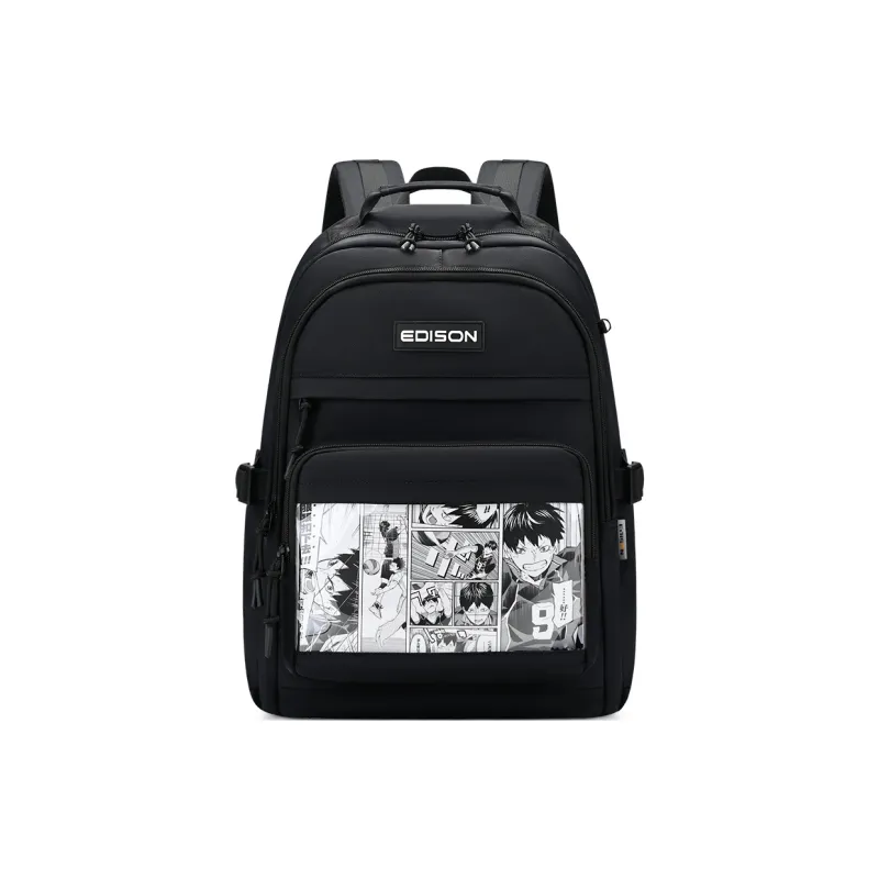 EDISON Water repellent Nylon Backpack Unisex Multicolor-0