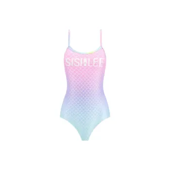 SISII LEE One Piece Swimsuits Women's Violet Gradient Mermaid Pink