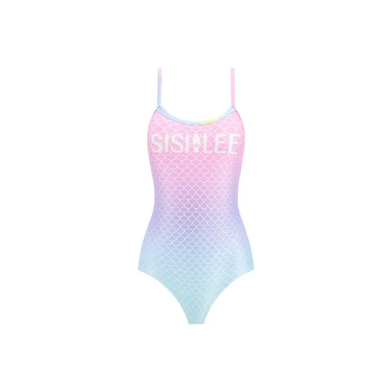 SISII LEE One Piece Swimsuits Women's Violet Gradient Mermaid-0
