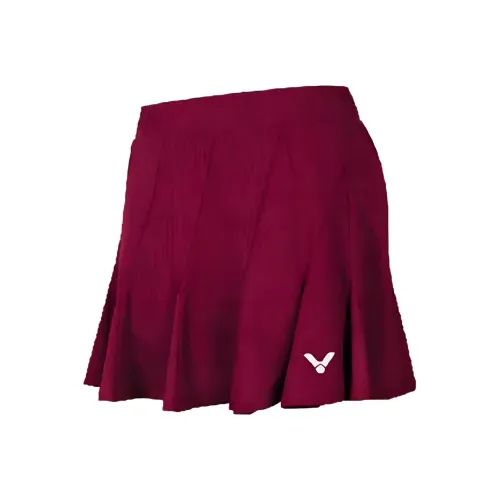 VICTOR Casual Short Skirts Women's Sweet Beet Red