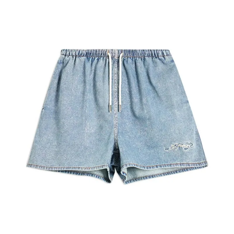 Ed Hardy SS24 Denim Shorts Women's Indigo-0