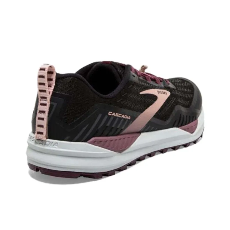 Brooks Anti Slip Wear Resistant Low Top Trail Running Shoes Women's Black-3