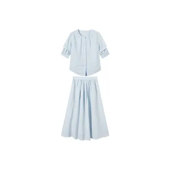 DIALOGUE Two Piece Skirt Sets Women's