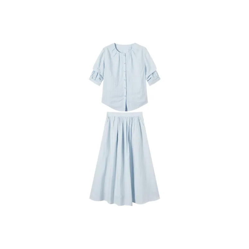 DIALOGUE Two Piece Skirt Sets Women's-0
