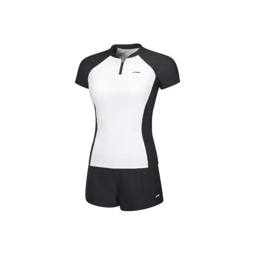 LiNing Two Piece Swimsuits Women's Standard White/Black