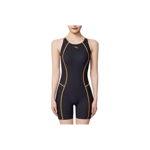 Anta One piece Swimsuit Women's Black/Gold