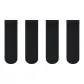 [4 Pack/Sliding Bag Return]4 Pairs (Black)