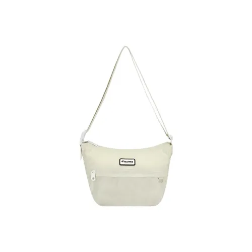Discovery Expedition Nylon Shoulder Bag Crossbody Bag Women's Cream