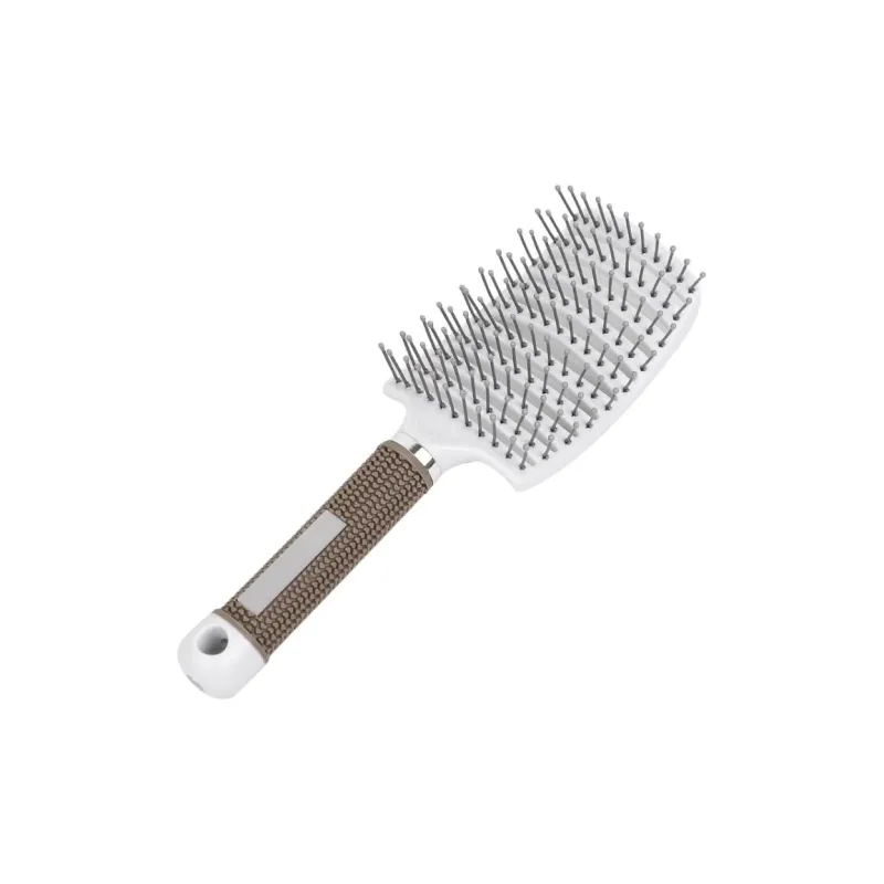 ZHENZI Curved Straightening Wide Tooth Hair Styler Rib Comb Volumizing And Softening Massage Air Cushion Comb-2