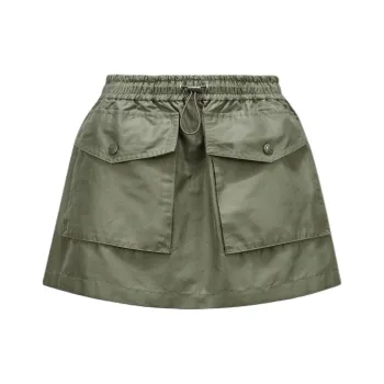 Moncler Logo Patch Drawstring Skirt