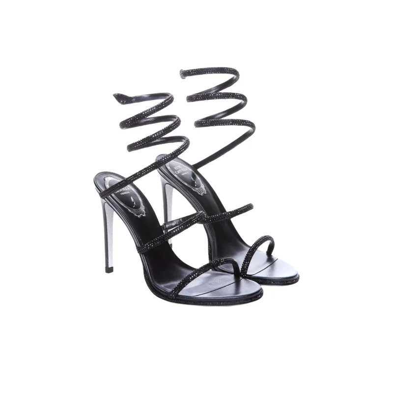 RENE CAOVILLA One Strap Sandals 10.5cm Women's Black-2