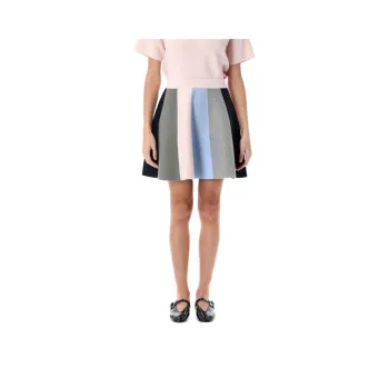 JW Anderson Striped A Line Mini Skirt