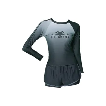Hao Zhilang Two-Piece Swimsuits Women's Gray