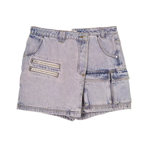 CANOTWAIT_ Denim Shorts Women's Purple