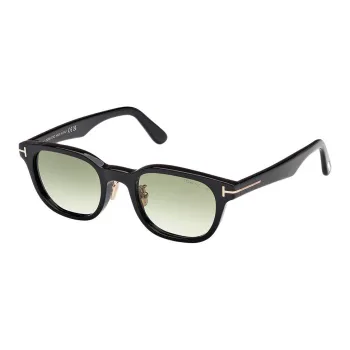 TF Plate Frame Irregular Shape Sunglasses Unisex Black