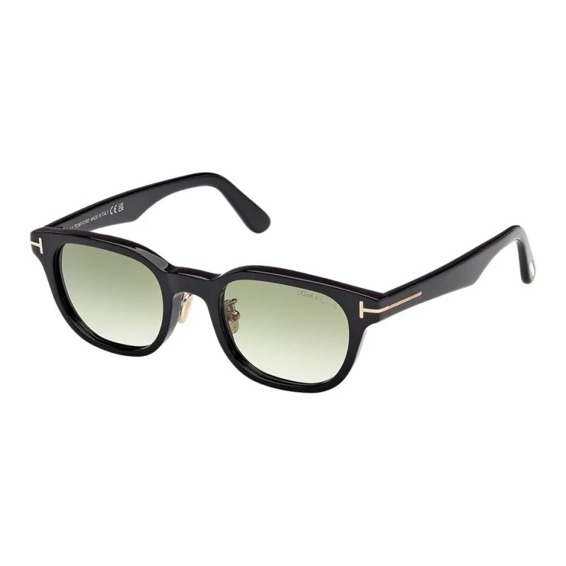 TF Plate Frame Irregular Shape Sunglasses Unisex Black-0