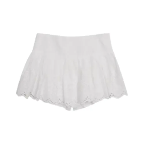 WEEKEND HUB Casual Short Skirts Women's White