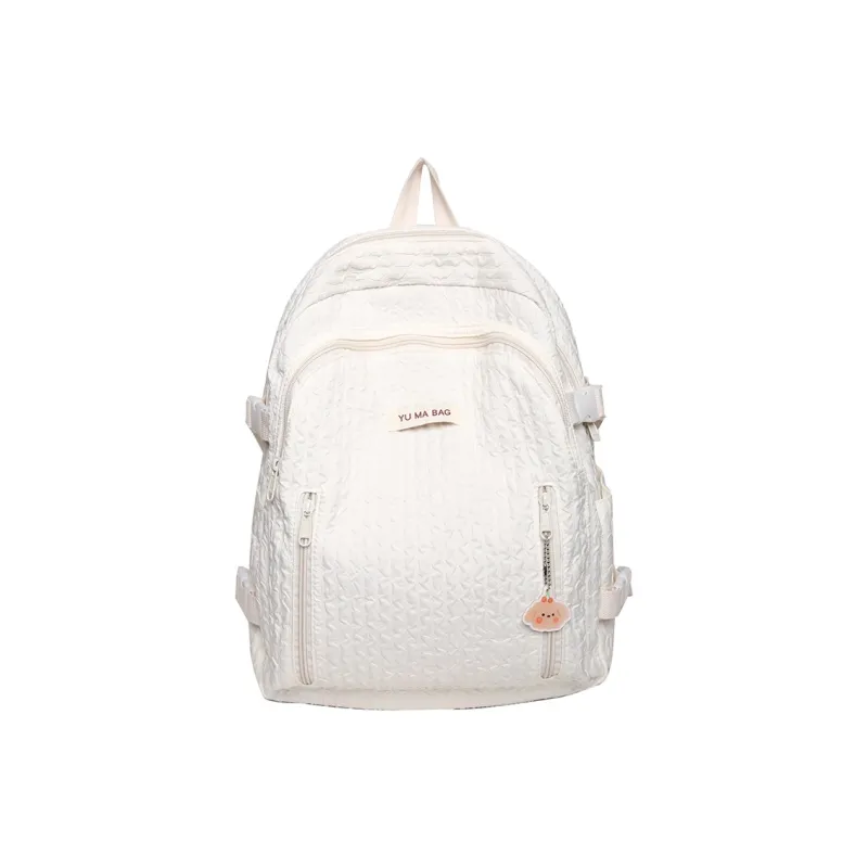 Yalu Nylon Backpack Women's White/Black/Pink/Yellow/Green/Blue-0