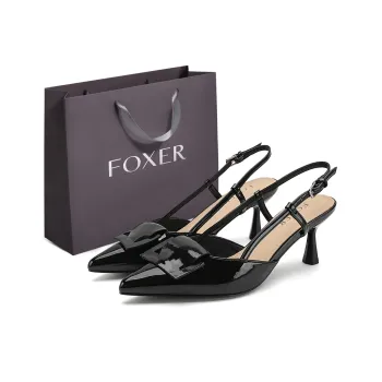 FOXER High Heels Women's Black/Beige