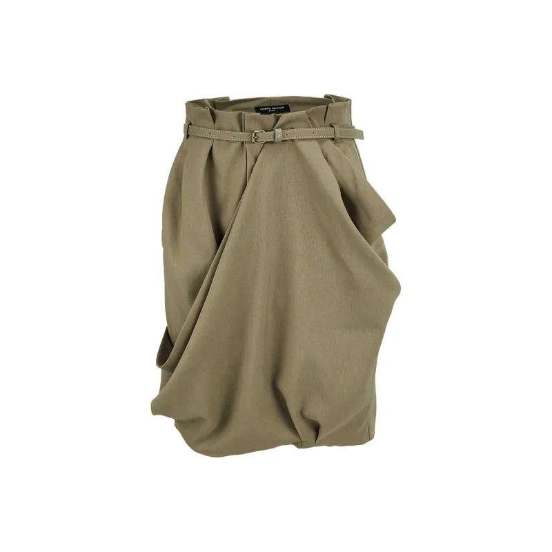 URBAN REVIVO Casual Short Skirts Women's Khaki-0